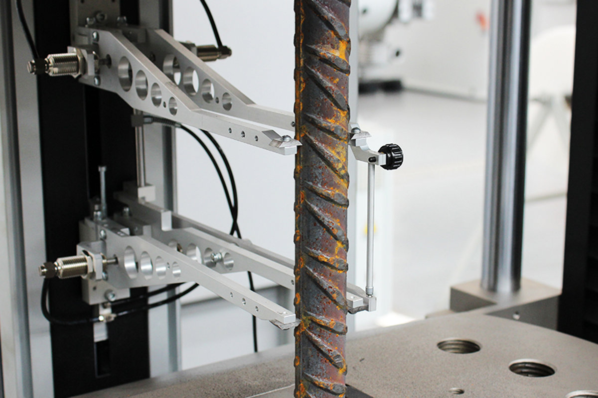 Tensile testing on Steel Reinforcing bar (Rebars) ASTM A370, ISO 10180
